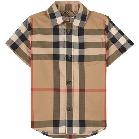 00447841021101 burberry|Check Stretch Cotton Shirt in Archive beige .